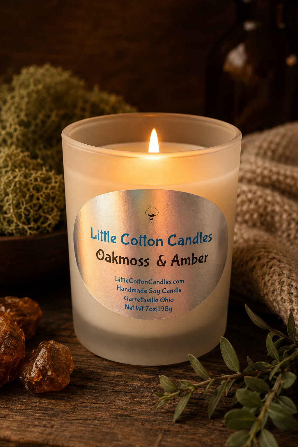 Oakmoss & Amber Soy Candle