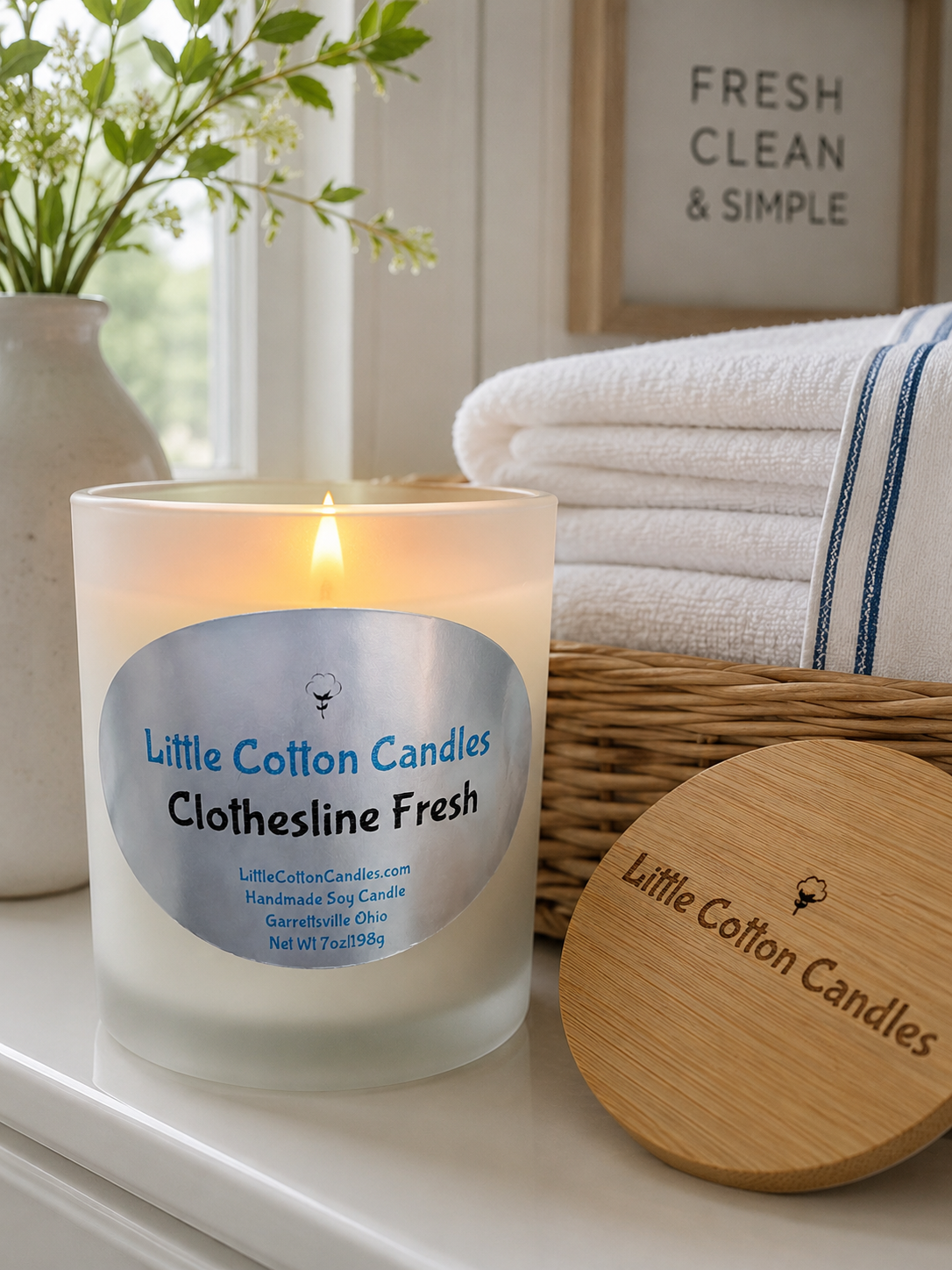 Clothesline Fresh Soy Candle ☀️🌿