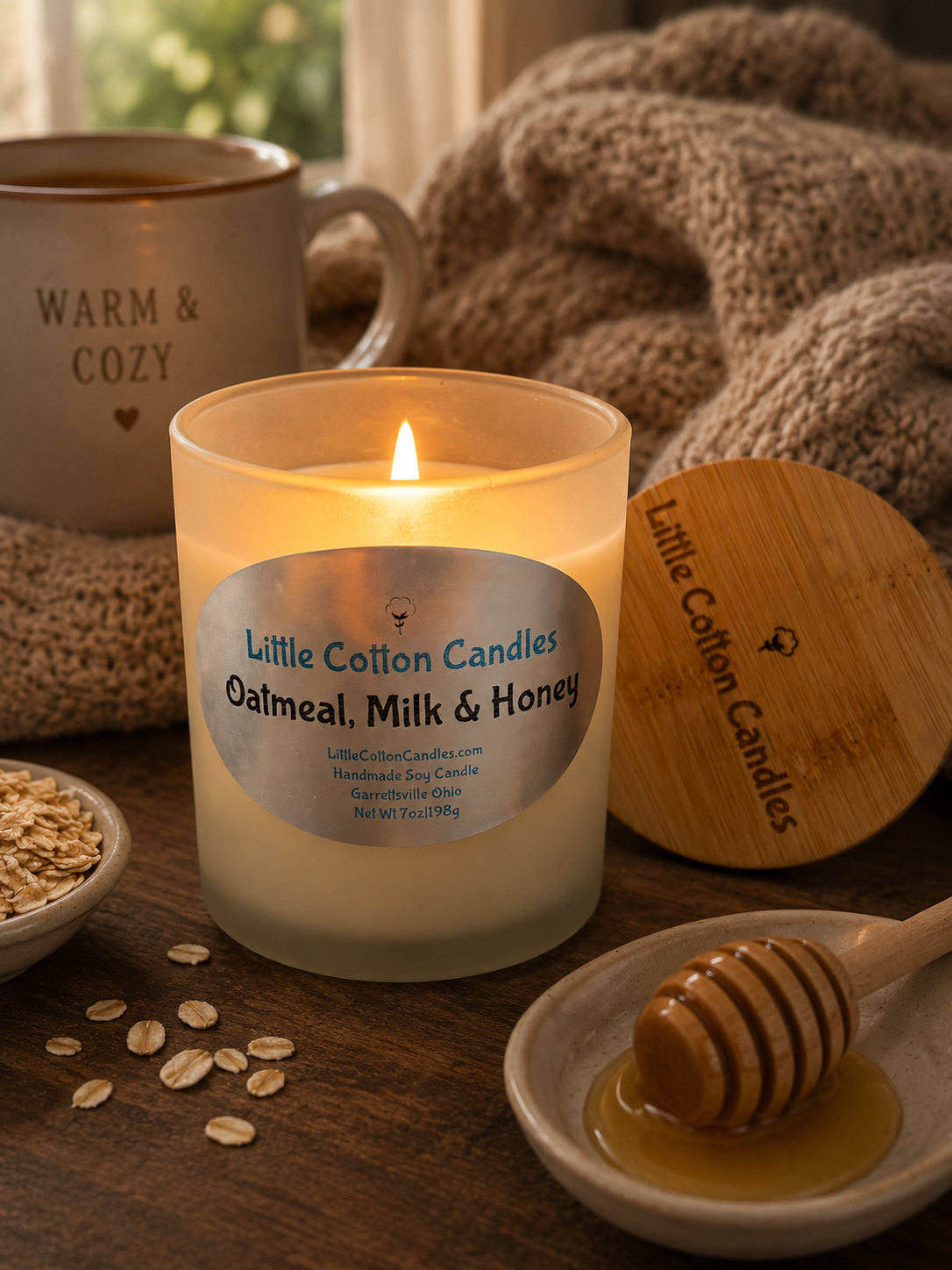 Oatmeal, Milk & Honey Soy Candle