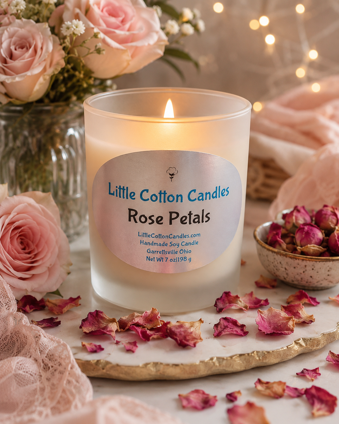 Rose Petals Soy Candle