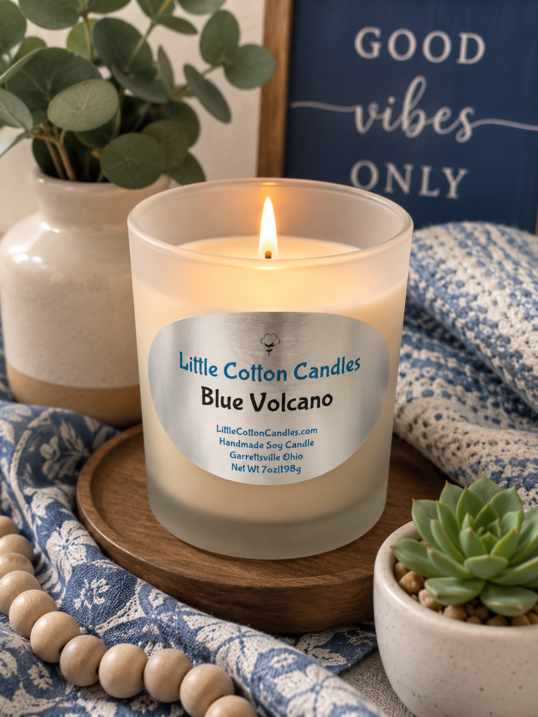 Blue Volcano Soy Candle