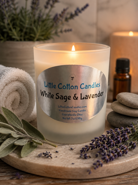White Sage & Lavender Soy Candle