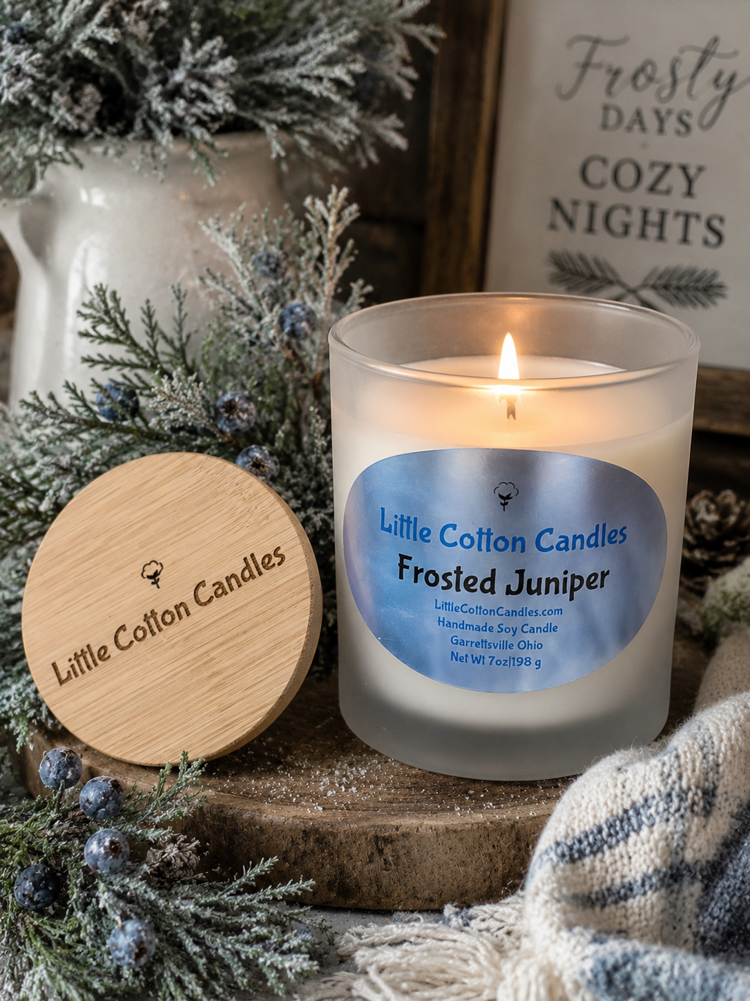 Frosted Juniper Soy Candle