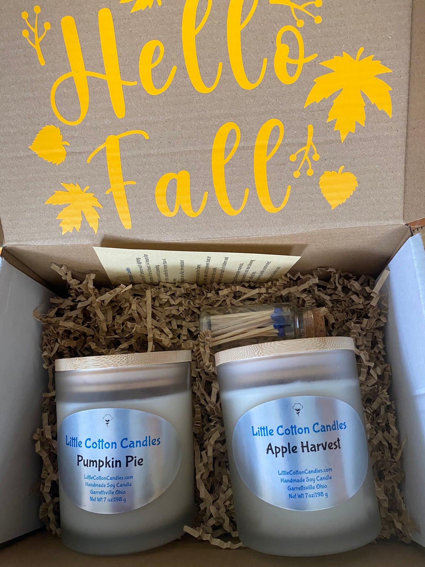 Hello Fall Candle Gift Box